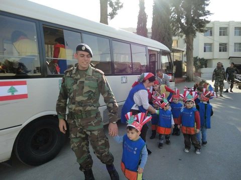 Visite d’un soldat de l’armée libanaise